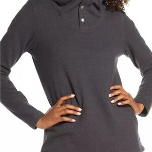 The North Face Women’s Knit Stitch Fleece Hoodie - Charcoal / Black - XL